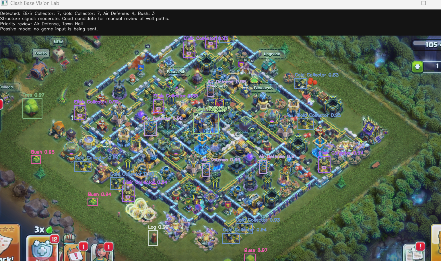 Bot successfully detecting a match